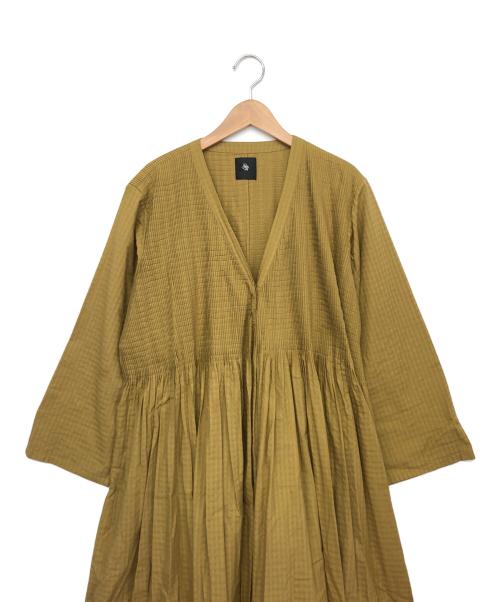 maison de soil（メゾンドソイル）maison de soil (メゾンドソイル) 長袖ワンピース マスタード サイズ:1の古着・服飾アイテム