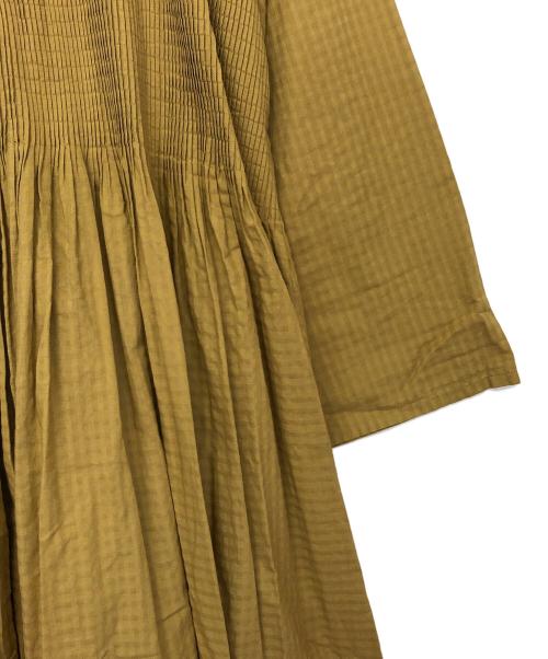 maison de soil（メゾンドソイル）maison de soil (メゾンドソイル) 長袖ワンピース マスタード サイズ:1の古着・服飾アイテム