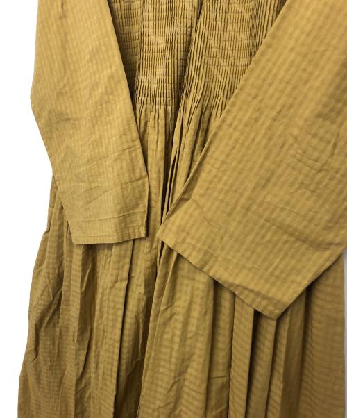 maison de soil（メゾンドソイル）maison de soil (メゾンドソイル) 長袖ワンピース マスタード サイズ:1の古着・服飾アイテム