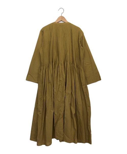 maison de soil（メゾンドソイル）maison de soil (メゾンドソイル) 長袖ワンピース マスタード サイズ:1の古着・服飾アイテム