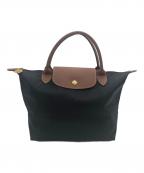 LONGCHAMPロンシャン）の古着「ハンドバッグ」｜ブラック