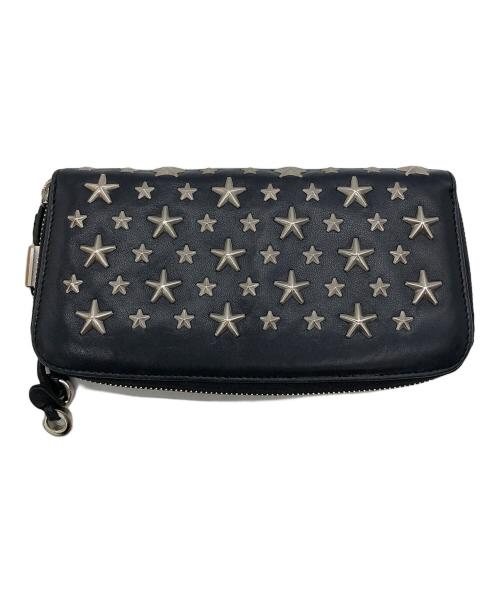 JIMMY CHOO（ジミーチュウ）JIMMY CHOO (ジミーチュウ) 長財布 ブラックの古着・服飾アイテム
