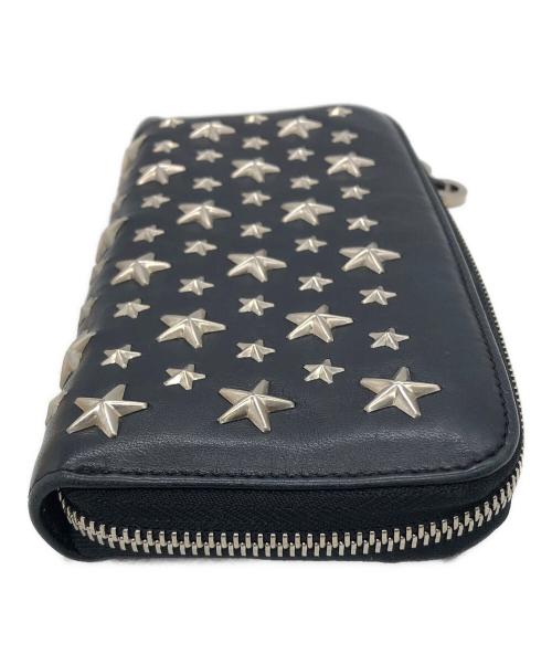 JIMMY CHOO（ジミーチュウ）JIMMY CHOO (ジミーチュウ) 長財布 ブラックの古着・服飾アイテム