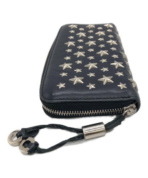 JIMMY CHOO（ジミーチュウ）JIMMY CHOO (ジミーチュウ) 長財布 ブラックの古着・服飾アイテム