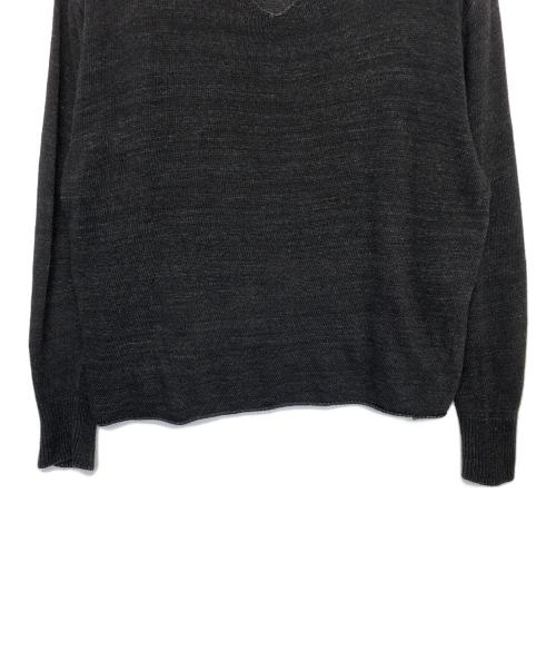 COMOLI（コモリ）COMOLI (コモリ) ブラックVネックニット グレー サイズ:FREEの古着・服飾アイテム