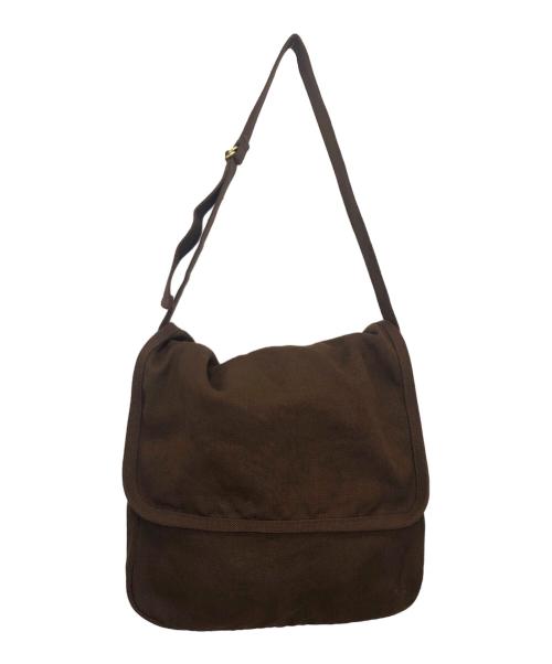 COMOLI（コモリ）COMOLI (コモリ) ヘンプダックショルダーバッグ ブラウンの古着・服飾アイテム