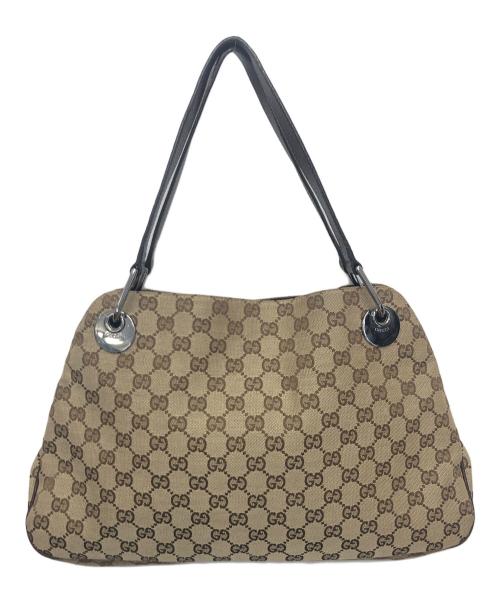 GUCCI（グッチ）GUCCI (グッチ) 203504 ハンドバッグ ベージュの古着・服飾アイテム
