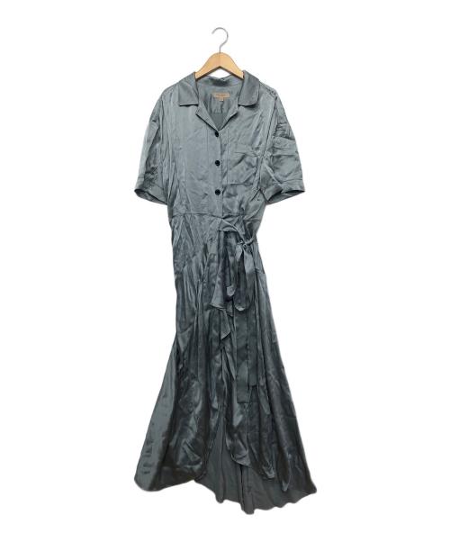 BURBERRY（バーバリー）BURBERRY (バーバリー) 半袖ワンピース スカイブルー サイズ:38の古着・服飾アイテム
