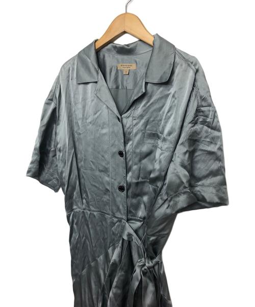 BURBERRY（バーバリー）BURBERRY (バーバリー) 半袖ワンピース スカイブルー サイズ:38の古着・服飾アイテム