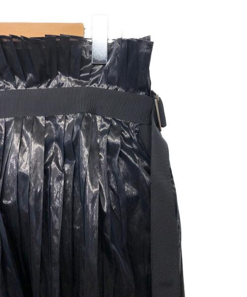 sacai（サカイ）sacai (サカイ) フレアプリーツ ブラック サイズ:２の古着・服飾アイテム