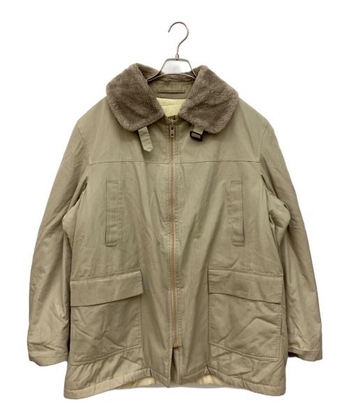 london fog（ロンドンフォグ）LONDON FOG (ロンドンフォグ) ファー付ジャケット ベージュ サイズ:46の古着・服飾アイテム