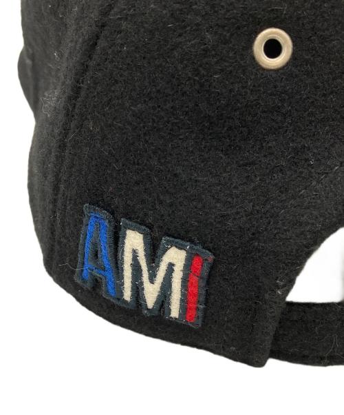 ami（アミ）ami (アミ) ウールキャップ ブラックの古着・服飾アイテム