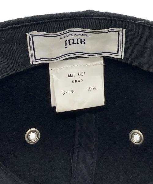ami（アミ）ami (アミ) ウールキャップ ブラックの古着・服飾アイテム