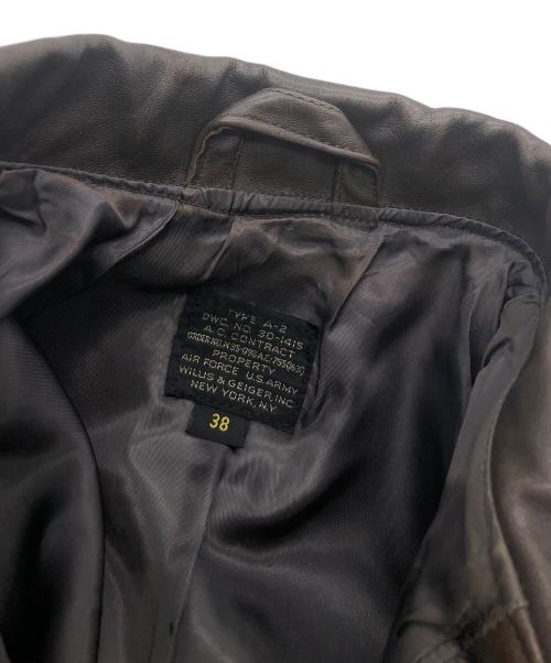 US ARMY（ユーエスアーミー）US ARMY (ユーエスアーミー) TYPE Aー2 ブラウン サイズ:38の古着・服飾アイテム