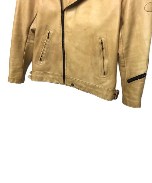 FAT TYO（エフエーティー）FAT TYO (エフエーティー) F/04/FW/JK-07　ダブルライダースジャケット ベージュ サイズ:skinnyの古着・服飾アイテム