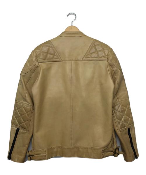 FAT TYO（エフエーティー）FAT TYO (エフエーティー) F/04/FW/JK-07　ダブルライダースジャケット ベージュ サイズ:skinnyの古着・服飾アイテム