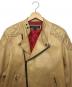 FAT TYO (エフエーティー) F/04/FW/JK-07　ダブルライダースジャケット ベージュ サイズ:skinny：15000円