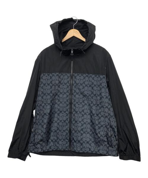 COACH（コーチ）COACH (コーチ) CO805　ナイロンパーカー ブラック サイズ:XLの古着・服飾アイテム