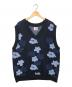 SON OF THE CHEESE（（サノバチーズ））の古着「Flower Pattern Knit Vest」｜ネイビー