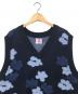 SON OF THE CHEESE (（サノバチーズ）) Flower Pattern Knit Vest ネイビー サイズ:L：6000円