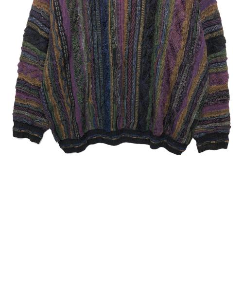 CELLINNI（チェリーニ）CELLINNI (CELLINNI) 厚手ニット パープル サイズ:3Xの古着・服飾アイテム