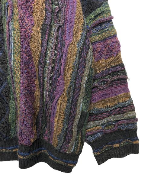 CELLINNI（チェリーニ）CELLINNI (CELLINNI) 厚手ニット パープル サイズ:3Xの古着・服飾アイテム