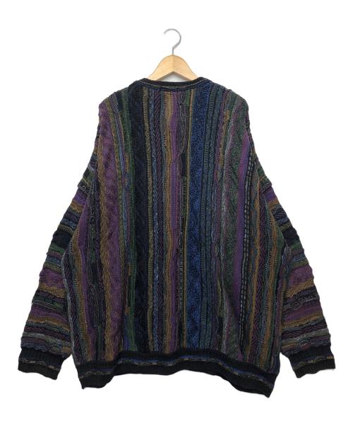 CELLINNI（チェリーニ）CELLINNI (CELLINNI) 厚手ニット パープル サイズ:3Xの古着・服飾アイテム