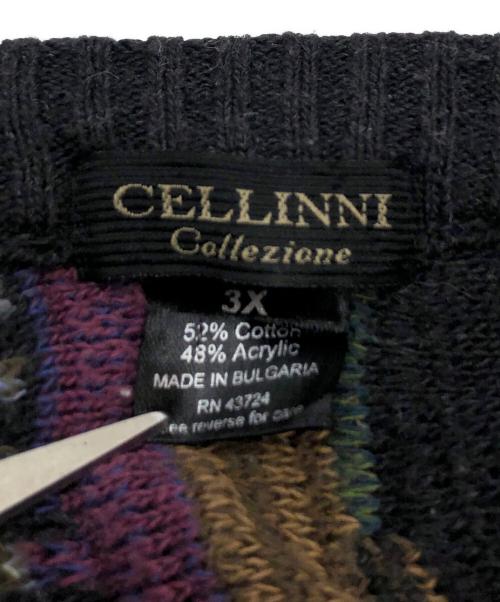 CELLINNI（チェリーニ）CELLINNI (CELLINNI) 厚手ニット パープル サイズ:3Xの古着・服飾アイテム