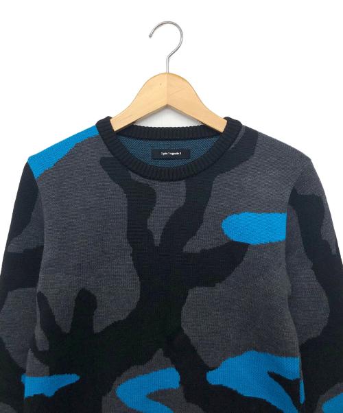 1piu1uguale3（ウノピュウノウグァーレトレ）1piu1uguale3 (ウノピュウノウグァーレトレ) MRK038　厚手ニット ブラック サイズ:不明の古着・服飾アイテム