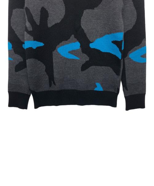 1piu1uguale3（ウノピュウノウグァーレトレ）1piu1uguale3 (ウノピュウノウグァーレトレ) MRK038　厚手ニット ブラック サイズ:不明の古着・服飾アイテム