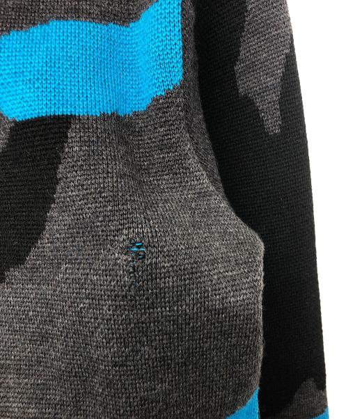 1piu1uguale3（ウノピュウノウグァーレトレ）1piu1uguale3 (ウノピュウノウグァーレトレ) MRK038　厚手ニット ブラック サイズ:不明の古着・服飾アイテム