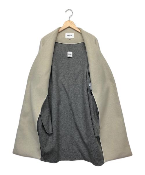ENFOLD（エンフォルド）ENFOLD (エンフォルド) 300BA630-1670　ウールコート アイボリー サイズ:36の古着・服飾アイテム