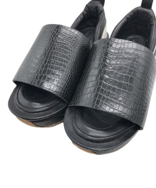 TOGA ARCHIVES（トーガアーカイブス）TOGA ARCHIVES (トーガアーカイブス) 厚底サンダル ブラック サイズ:27cmの古着・服飾アイテム