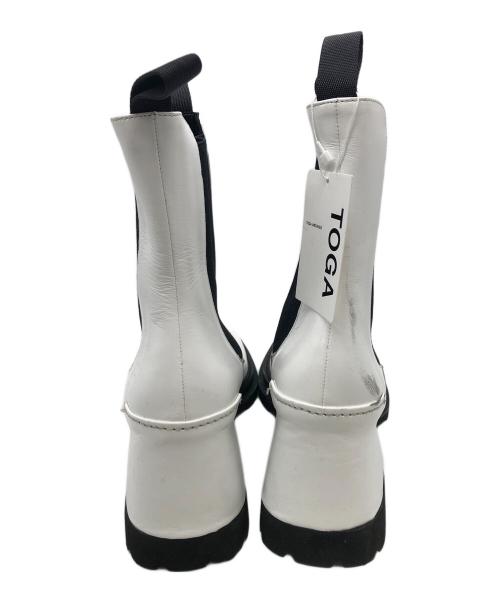 TOGA（トーガ）TOGA (トーガ) サイドゴアブーツ ホワイト サイズ:不明の古着・服飾アイテム