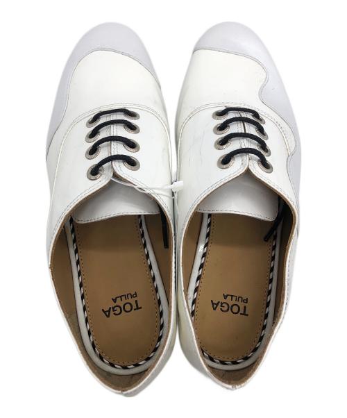 TOGA PULLA（トーガ プルラ）TOGA PULLA (トーガ プルラ) レースアップシューズ ホワイト サイズ:23.5cmの古着・服飾アイテム