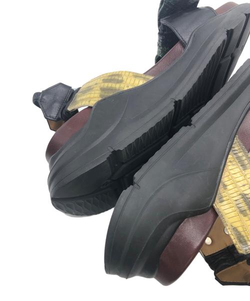 TOGA PULLA（トーガ プルラ）TOGA PULLA (トーガ プルラ) 厚底サンダル ブラウン×ブラック サイズ:38の古着・服飾アイテム