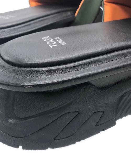 TOGA VIRILIS（トーガ ビリリース）TOGA VIRILIS (トーガ ビリリース) 厚底サンダル ブラック×カーキ サイズ:記載なしの古着・服飾アイテム