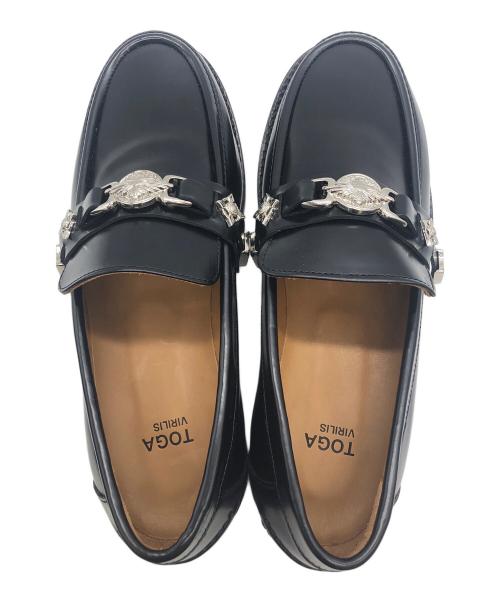 TOGA VIRILIS（トーガ ビリリース）TOGA VIRILIS (トーガ ビリリース) AJ826　ローファー ブラック サイズ:43の古着・服飾アイテム