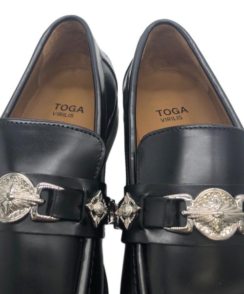 TOGA VIRILIS（トーガ ビリリース）TOGA VIRILIS (トーガ ビリリース) AJ826　ローファー ブラック サイズ:43の古着・服飾アイテム