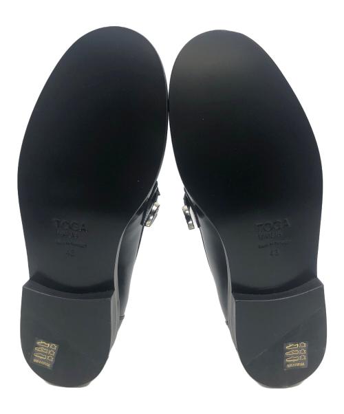 TOGA VIRILIS（トーガ ビリリース）TOGA VIRILIS (トーガ ビリリース) AJ826　ローファー ブラック サイズ:43の古着・服飾アイテム
