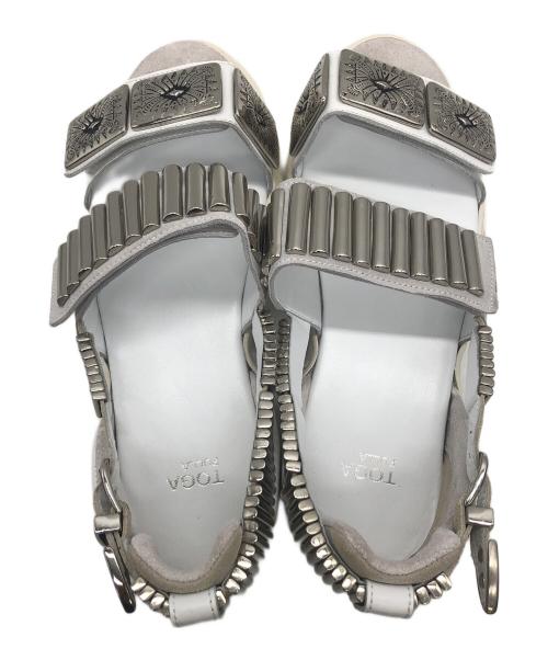 TOGA PULLA（トーガ プルラ）TOGA PULLA (トーガ プルラ) AJ664 ｻﾝﾀﾞﾙ ホワイト サイズ:38の古着・服飾アイテム