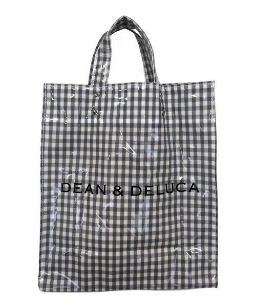 TEMBEA（テンベア）TEMBEA (テンベア) DEAN&DELUCA (ディーンアンドデルーカ) ギンガムチェック ビニールバッグ グレーの古着・服飾アイテム