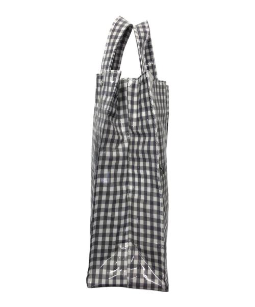 TEMBEA（テンベア）TEMBEA (テンベア) DEAN&DELUCA (ディーンアンドデルーカ) ギンガムチェック ビニールバッグ グレーの古着・服飾アイテム