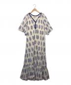 ne quittez pasヌキテパ）の古着「エスニックドレス　半袖ワンピース」｜アイボリー