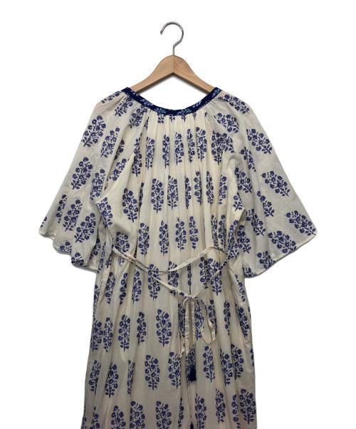 ne quittez pas（ヌキテパ）ne quittez pas (ヌキテパ) エスニックドレス　半袖ワンピース アイボリー サイズ:Mの古着・服飾アイテム