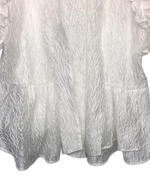 Snidel（スナイデル）Snidel (スナイデル) 半袖ブラウス ホワイト サイズ:FREEの古着・服飾アイテム