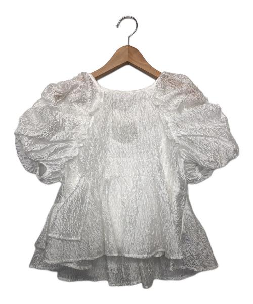 Snidel（スナイデル）Snidel (スナイデル) 半袖ブラウス ホワイト サイズ:FREEの古着・服飾アイテム