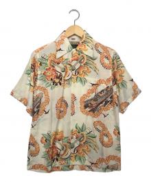 PIZZA-LA（ピザーラ）の古着「アロハシャツ」｜アイボリー