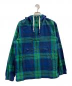 Abercrombie & Fitchアバクロンビー アンド フィッチ）の古着「アノラックパーカー」｜グリーン×ブルー