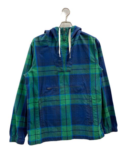 Abercrombie & Fitch（アバクロンビー アンド フィッチ）Abercrombie & Fitch (アバクロンビー アンド フィッチ) アノラックパーカー グリーン×ブルー サイズ:Sの古着・服飾アイテム